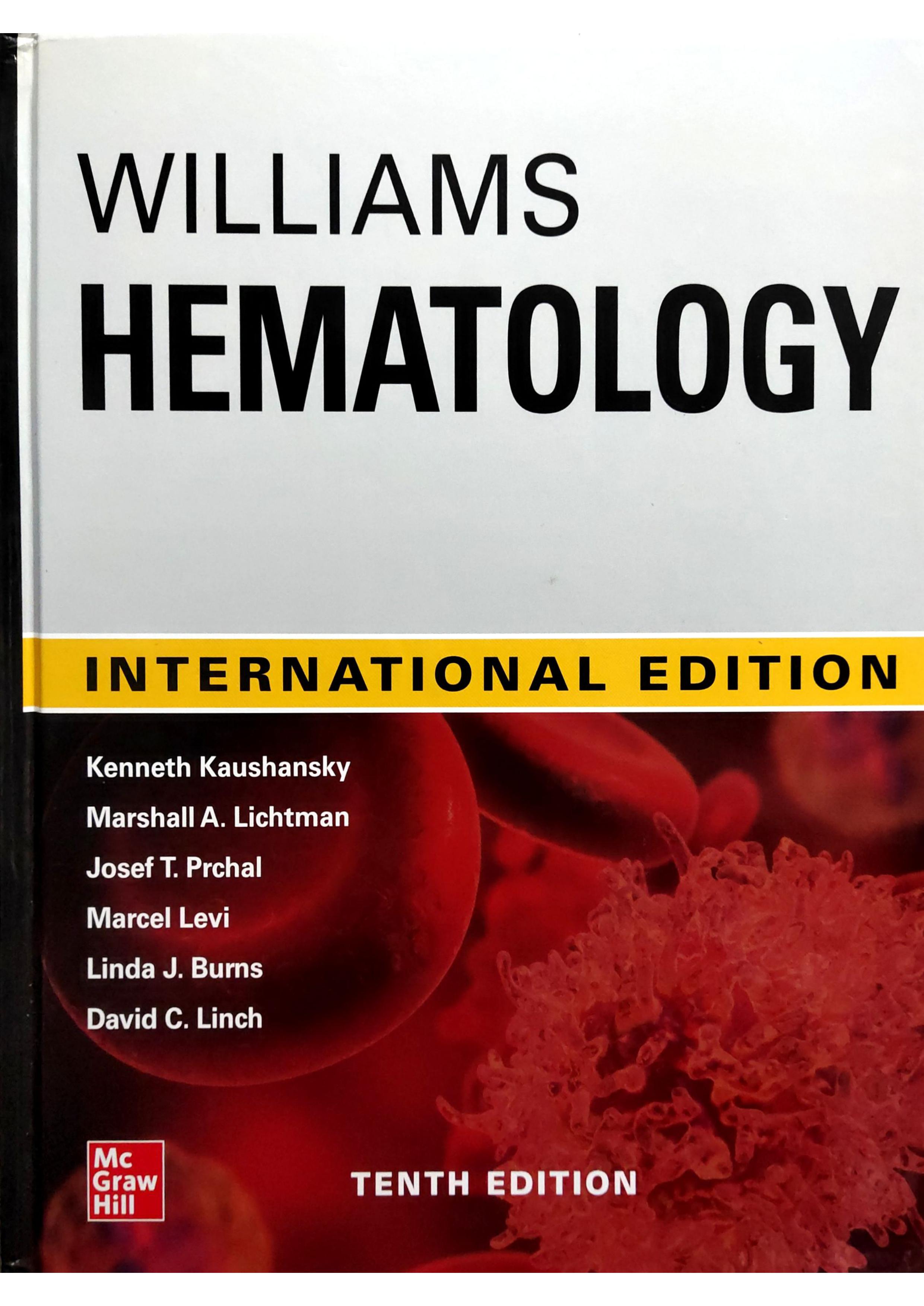 Williams　Hematology　Medical　Books　10th　For　Edition　Students