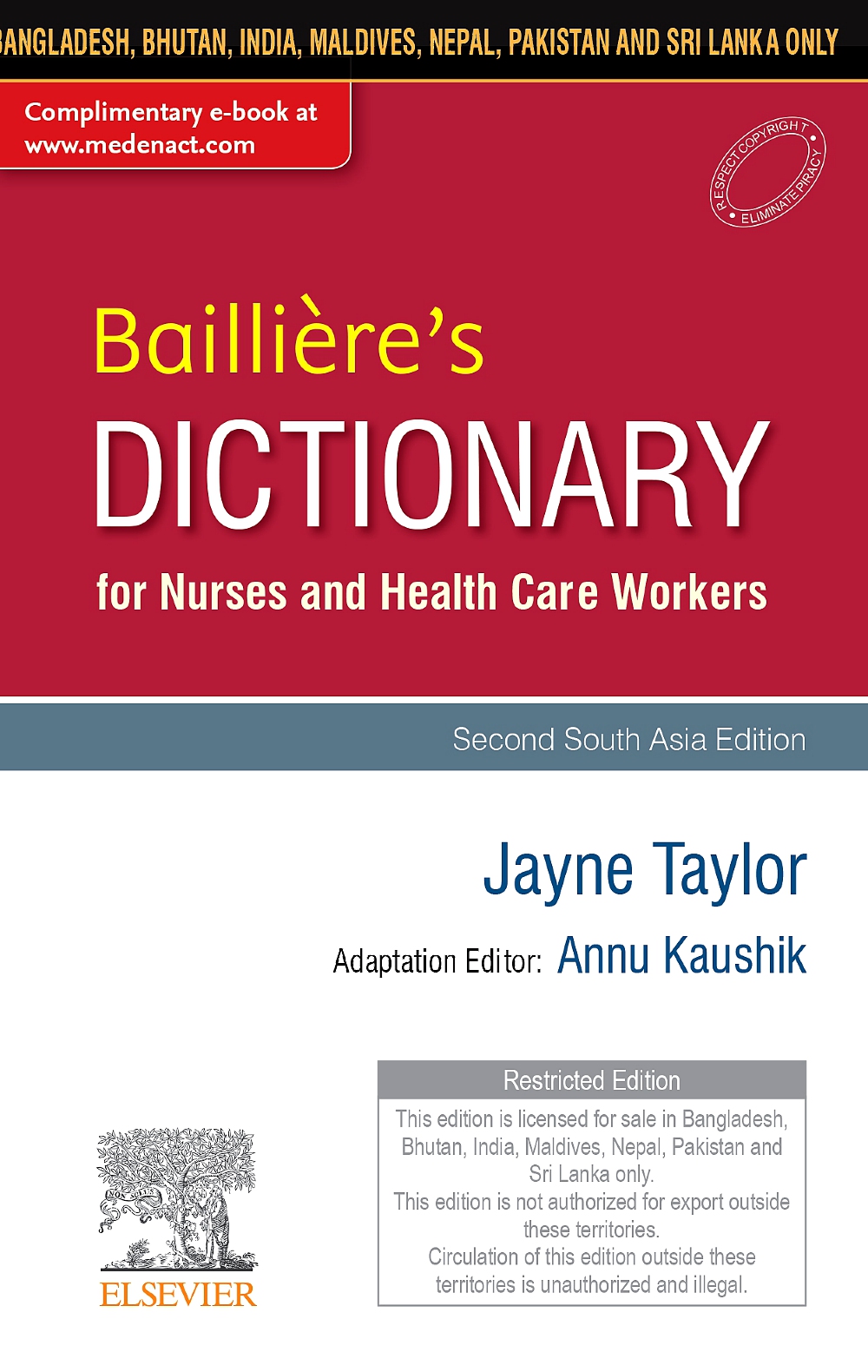 baillieres-nurses-dictionary-for-nurses-and-health-care-workers-second-south-asia-edition