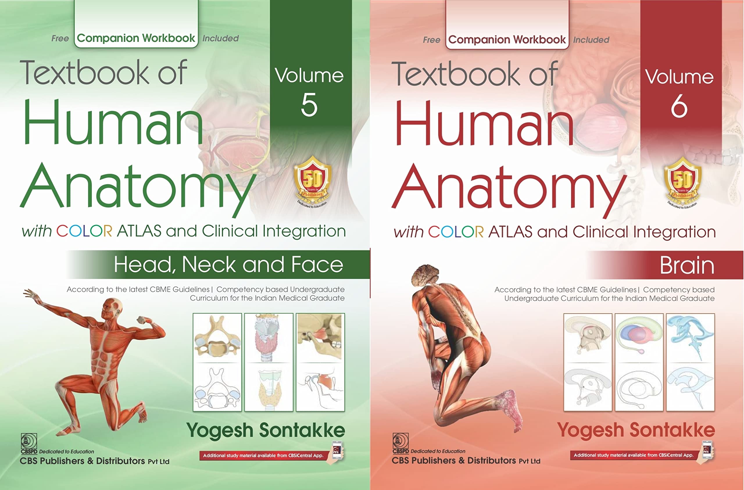 textbook-of-human-anatomy-with-color-atlas-and-clinical-integration-volume-5-head-neck-and-face-volume-6-brain-2-volume-set