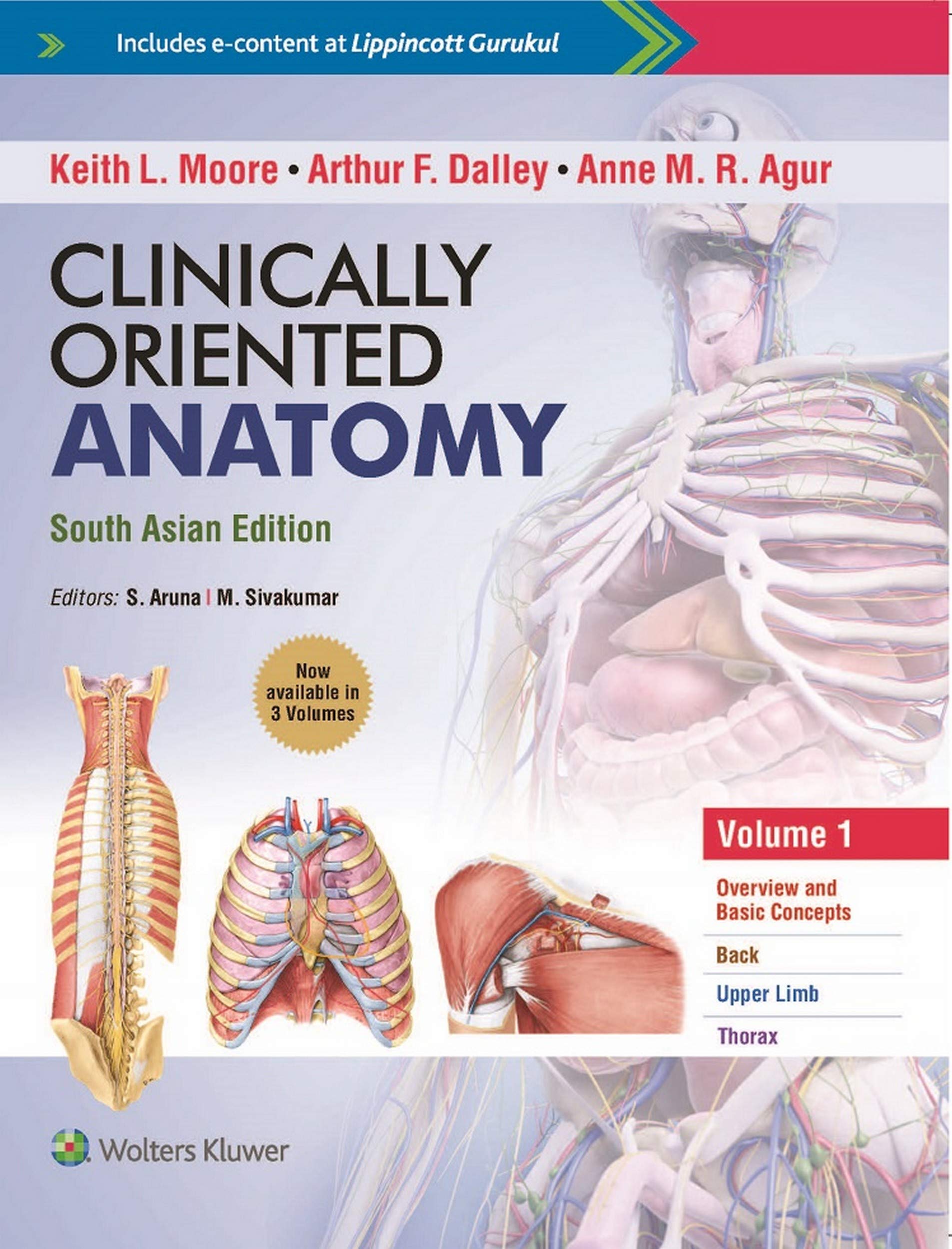 clinically-oriented-anatomy-south-asian-edition ( 3 volume set )