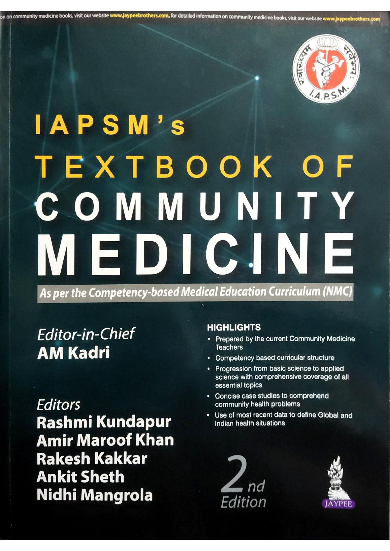 research topics in community medicine in india